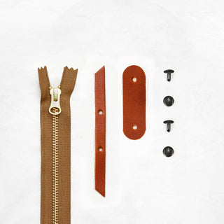 Portsmith - Chestnut Zipper Closure Kit
