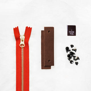 Woodland - Leather + Hardware Kit (Seconds) - WOOD - LH - BRN - PERSZIP - MYST - SECONDS - Leather + Hardware Kit - Klum House