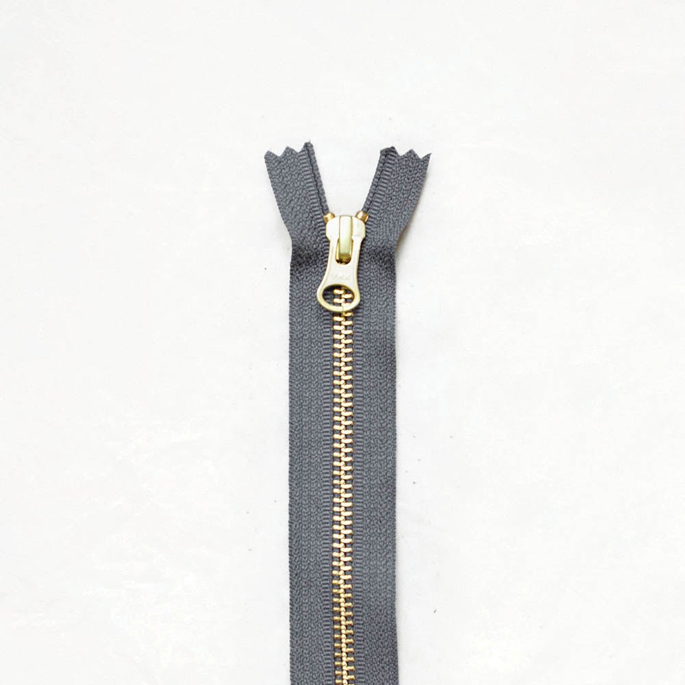 12" Brass Zippers - Wholesale - ZIP - 12 - GRY - WHL - Wholesale - Klum House