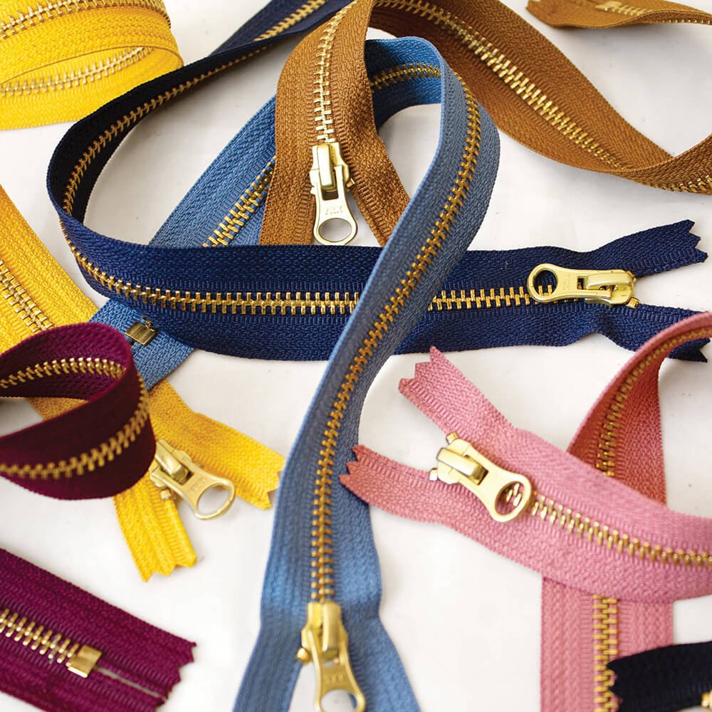 12" Brass Zippers - Wholesale - ZIP - 12 - NAV - WHL - Wholesale - Klum House