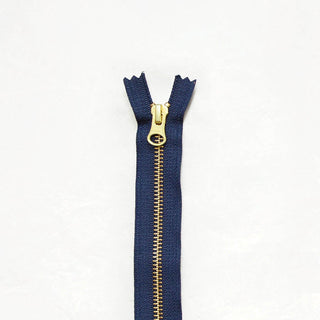 12" Brass Zippers - ZIP - 12 - NAV - Zippers - Klum House