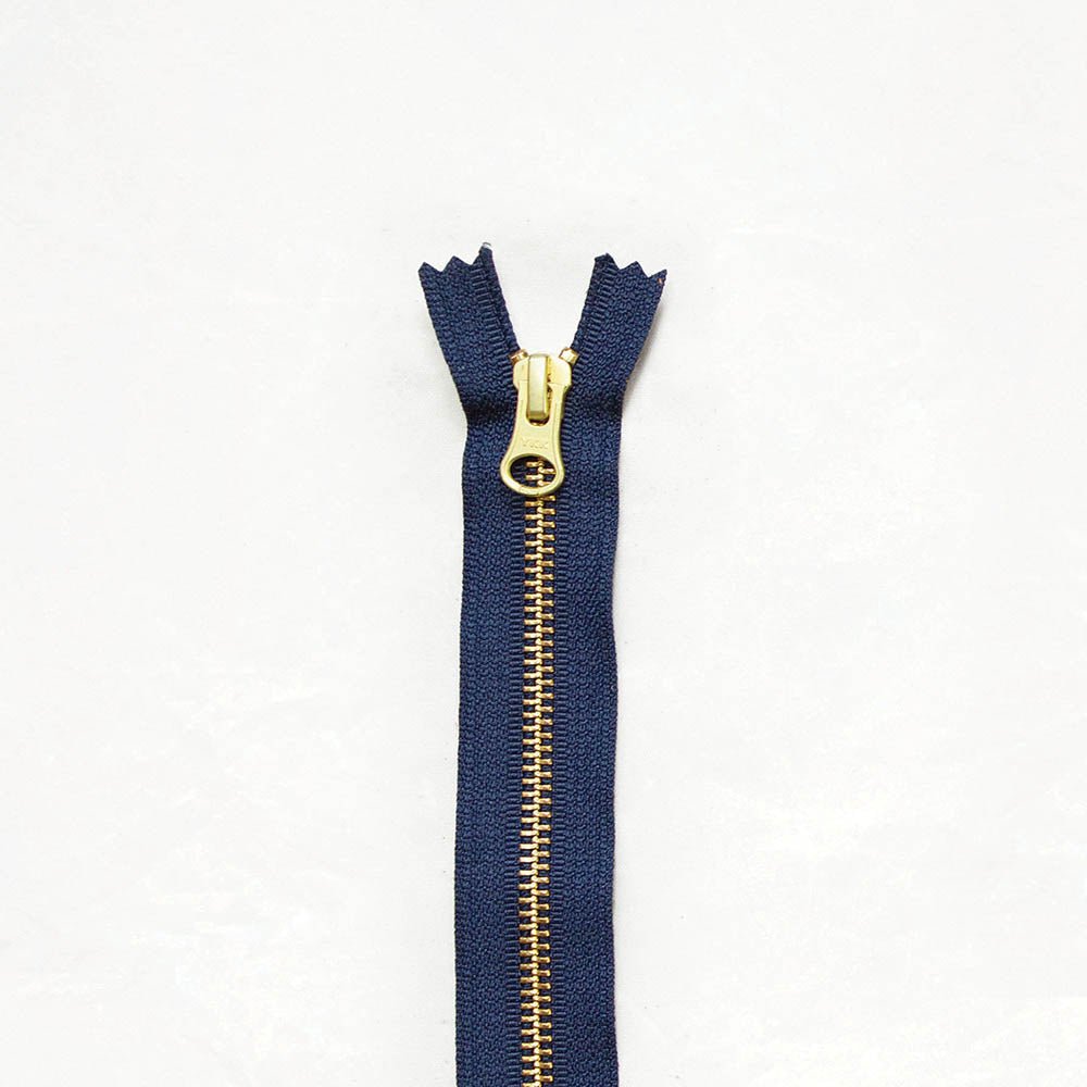 14" Brass Zippers - Wholesale - ZIP - 14 - NAV - WHL - Wholesale - Klum House