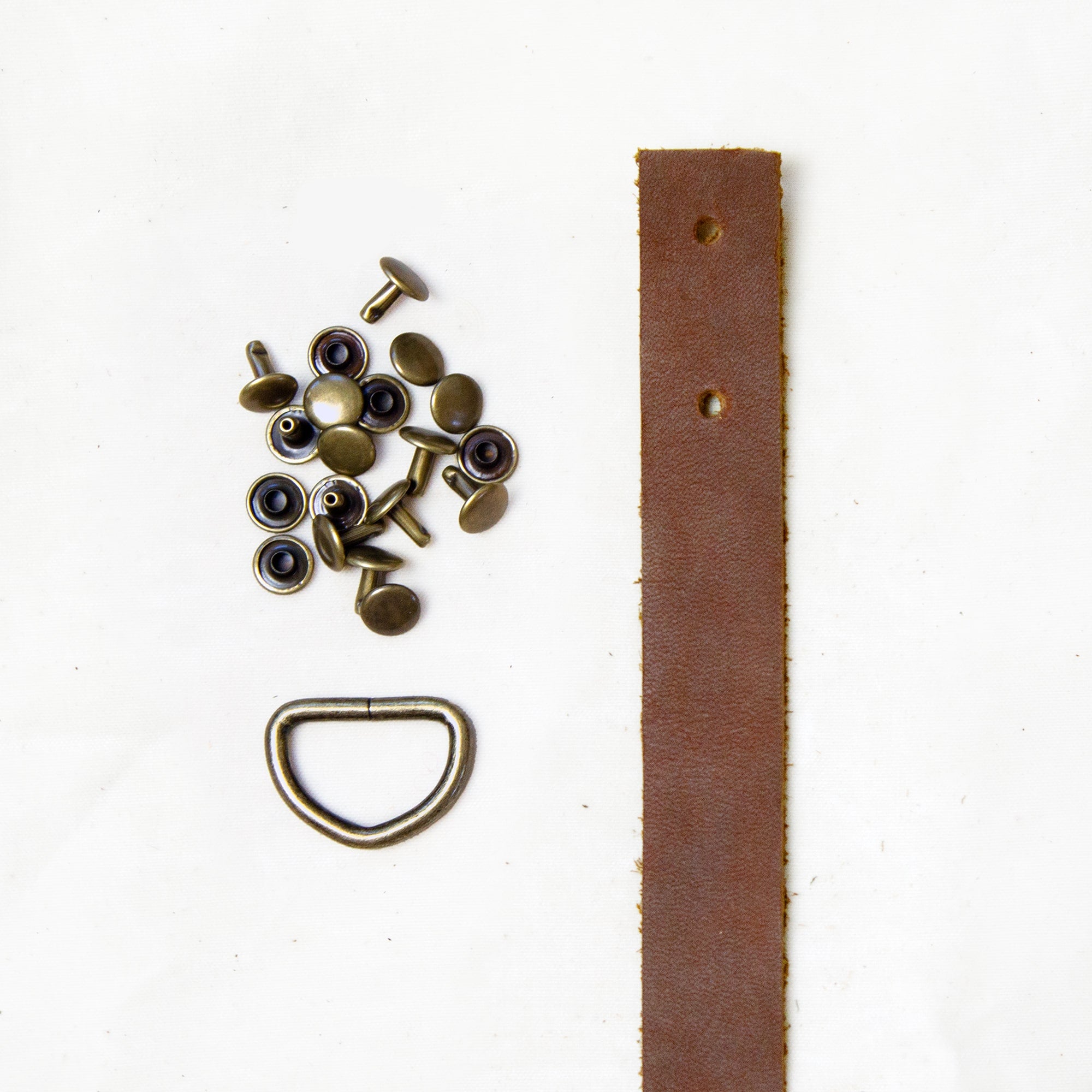1/2 D-Rings Bag Hardware - 4/Pack - Antique Brass