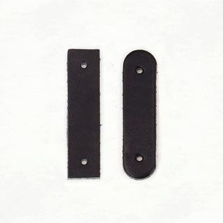 2.5" Leather Tabs - TAB2 - BLA - 8 - 10 - ST - Leather - Klum House