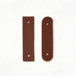 2.5" Leather Tabs - TAB2 - BR - 5 - 7 - RD - Leather - Klum House