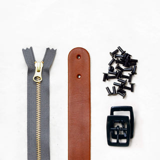 Slabtown - Chestnut Leather + Hardware Kit