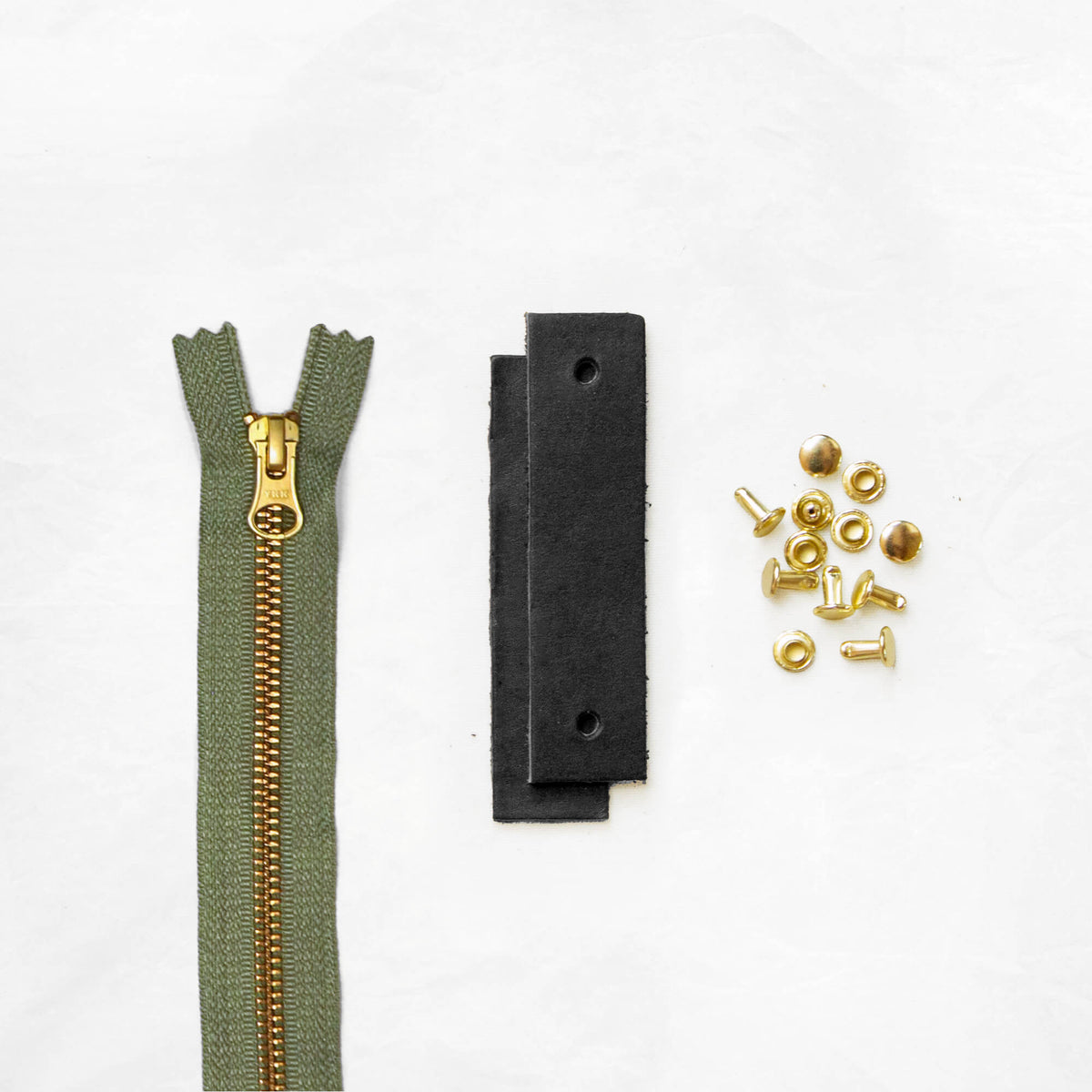 Woodland - Black Leather + Hardware Kit
