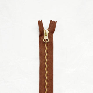 8" Brass Zippers - ZIP - 8 - FIELD - Zippers - Klum House