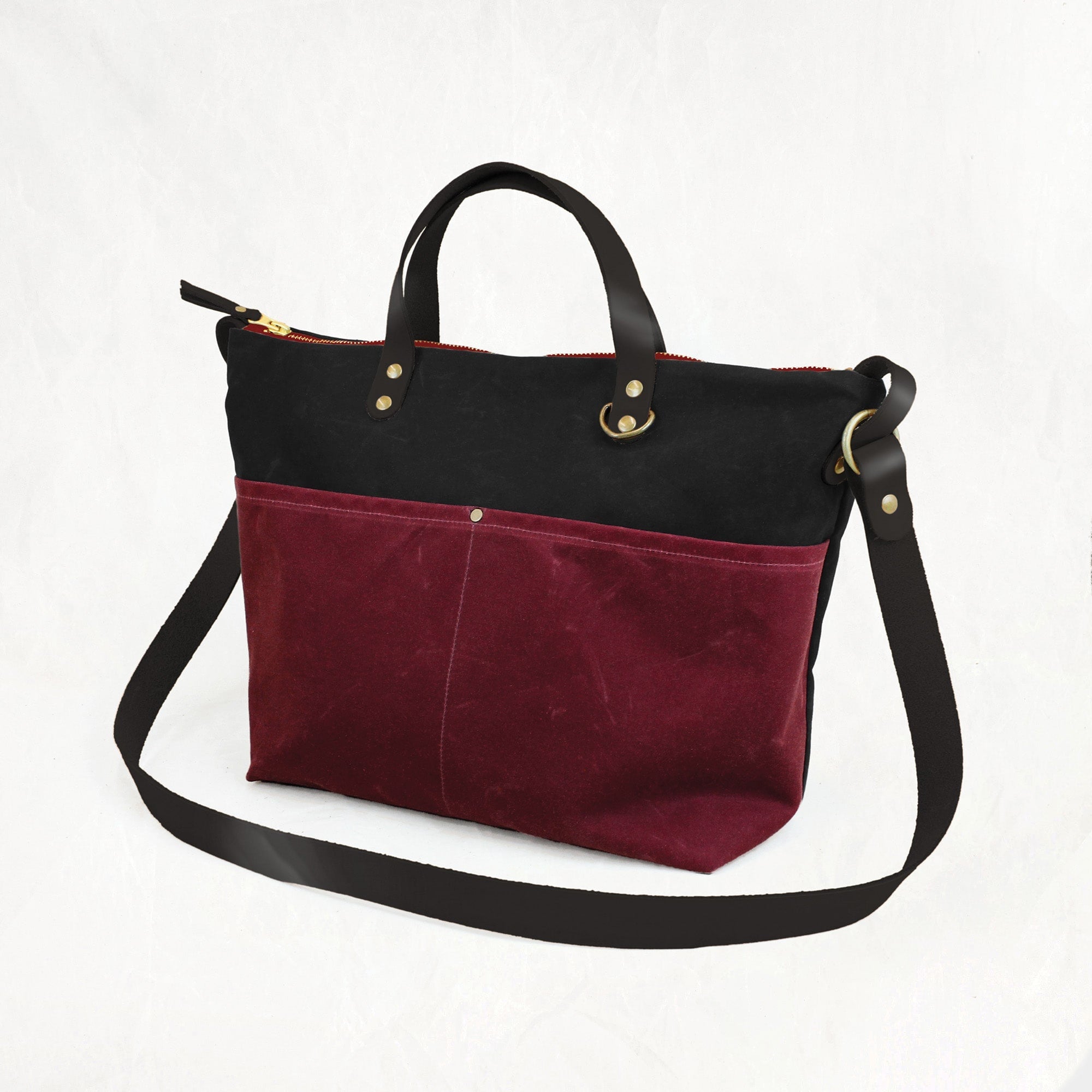 Red House Waxed Canvas Large Zip Tote