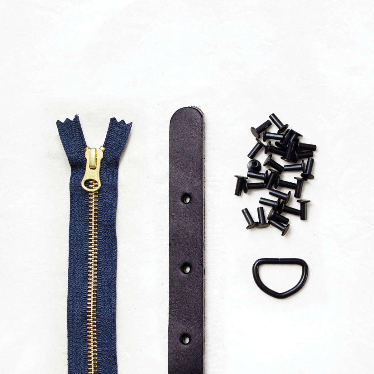 Maywood - Black Leather + Hardware Kit