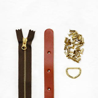 Maywood - Chestnut Leather + Hardware Kit