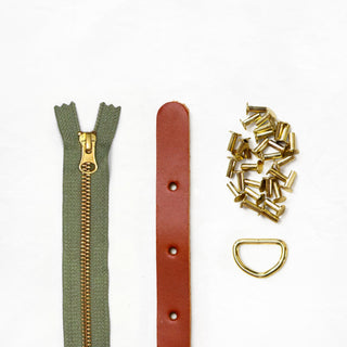 Maywood - Chestnut Leather + Hardware Kit