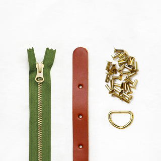 Maywood - Chestnut Leather + Hardware Kit