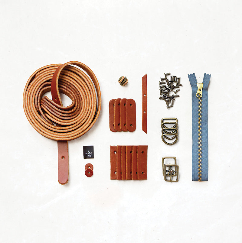 Maywood - Chestnut Leather + Hardware Kit
