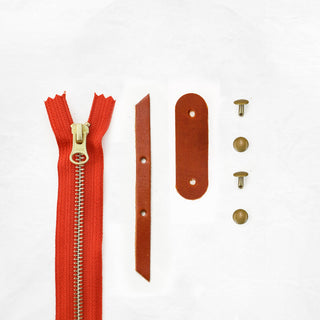 Oberlin - Chestnut Zipper Closure Kit