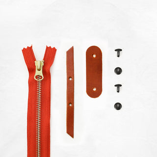 Oberlin - Chestnut Zipper Closure Kit