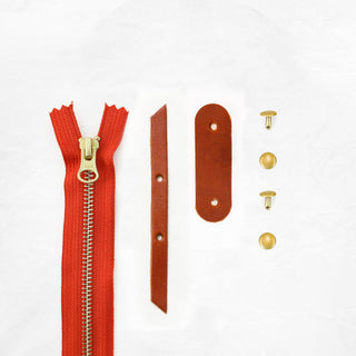 Oberlin - Chestnut Zipper Closure Kit