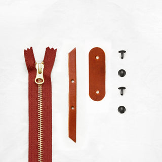 Oberlin - Chestnut Zipper Closure Kit