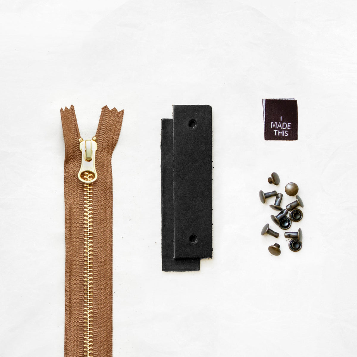 Woodland - Black Leather + Hardware Kit