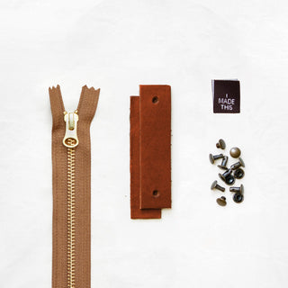 Woodland - Chestnut Leather + Hardware Kit