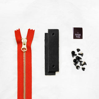 Woodland - Black Leather + Hardware Kit