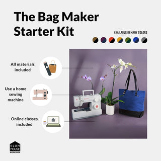 Bag Maker Starter Kit - STARTR-PORT-RUST-NAV-CHEST-AB-THREAD-3-32-DP-BOARD - Maker Kit - Klum House