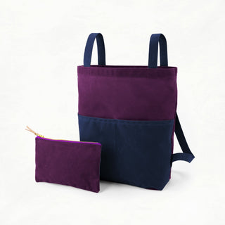 Belmont - Plum Bag Maker Kit - BEL - PLUM - NAVY - Maker Kit - Klum House