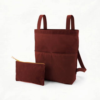 Belmont Sample (Rust + Zipper Pouch) - SAMPLE - BEL - RUST - ZIP - 50 - Sample Bag - Klum House