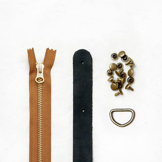 Fremont Tote - Black Leather + Hardware Kit - FRE - LH - BLA - AB - BLA - Leather + Hardware Kit - Klum House