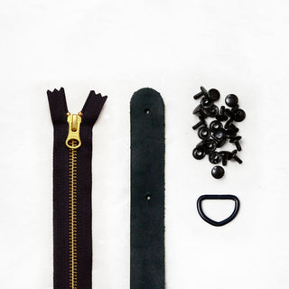 Fremont Tote - Black Leather + Hardware Kit - FRE - LH - BLA - BLA - BLA - Leather + Hardware Kit - Klum House