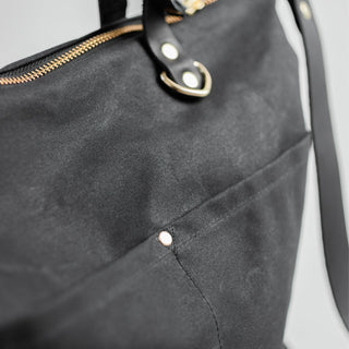 Fremont Tote - Black Leather + Hardware Kit - FRE - LH - BLA - BRA - BLA - Leather + Hardware Kit - Klum House