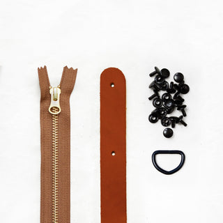 Fremont Tote - Chestnut Leather + Hardware Kit - FRE - LH - CHEST - BLA - FT - Leather + Hardware Kit - Klum House