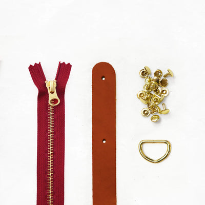 Fremont Tote - Chestnut Leather + Hardware Kit - FRE - LH - CHEST - BRA - SPRING - Leather + Hardware Kit - Klum House