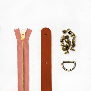 Fremont Tote - Chestnut Leather + Hardware Kit - Leather + Hardware Kit - Klum House