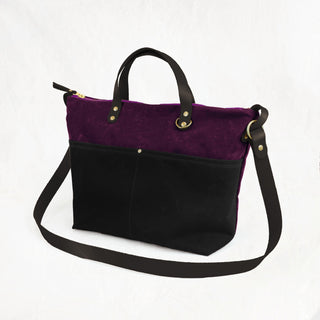 Fremont Tote Sample (Plum + Black) - FRE - SAMPLE - PLU - BLA - Sample Bag - Klum House