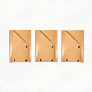 Leather Card Holder Kit - LETHR - CARD - WAL - TAN - 3 - BUNDL - Quick Makes - Klum House