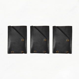 Leather Card Holder Kit (Seconds) - LETHR - CARD - BLA - WAL - B - GRADE - 3 - Quick Makes - Klum House