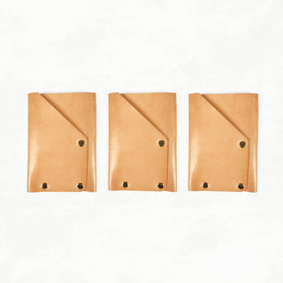 Leather Card Holder Kit (Seconds) - LETHR - CARD - TAN - WAL - B - GRADE - 3 - Quick Makes - Klum House