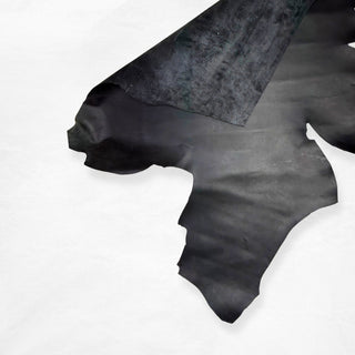 Leather Hides - HIDE - BLACK - MATTE - B - Leather - Klum House