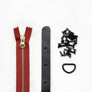 Maywood - Black Leather + Hardware Kit - Leather + Hardware Kit - Klum House