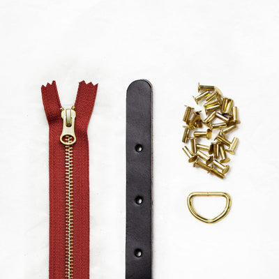 Maywood - Black Leather + Hardware Kit - Leather + Hardware Kit - Klum House