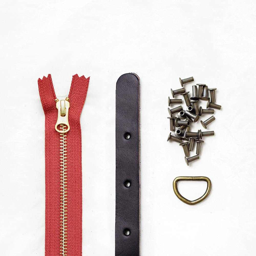 Maywood - Black Leather + Hardware Kit - MAY - LH - BLA - AB - BER - Leather + Hardware Kit - Klum House