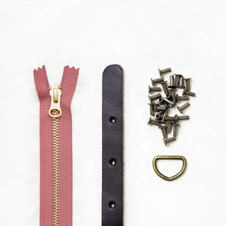 Maywood - Black Leather + Hardware Kit - MAY - LH - BLA - AB - DROSE - Leather + Hardware Kit - Klum House