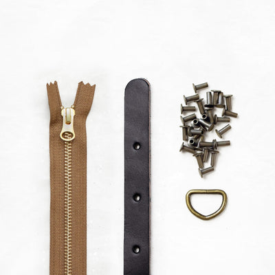 Maywood - Black Leather + Hardware Kit - MAY - LH - BLA - AB - FT - Leather + Hardware Kit - Klum House