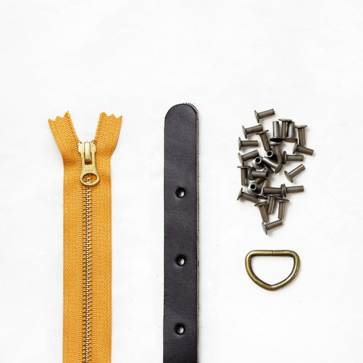 Maywood - Black Leather + Hardware Kit - MAY - LH - BLA - AB - MUS - Leather + Hardware Kit - Klum House