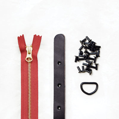 Maywood - Black Leather + Hardware Kit - MAY - LH - BLA - BLA - BER - Leather + Hardware Kit - Klum House