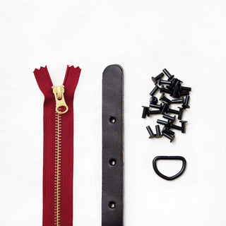 Maywood - Black Leather + Hardware Kit - MAY - LH - BLA - BLA - CRI - Leather + Hardware Kit - Klum House