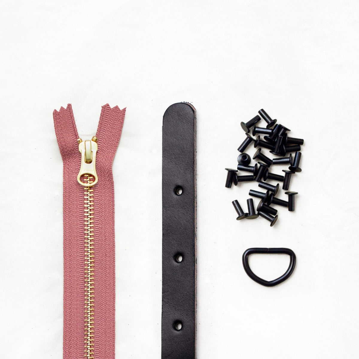 Maywood - Black Leather + Hardware Kit - MAY - LH - BLA - BLA - DROSE - Leather + Hardware Kit - Klum House