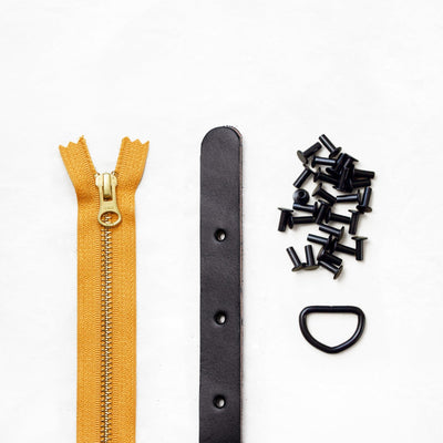 Maywood - Black Leather + Hardware Kit - MAY - LH - BLA - BLA - MUS - Leather + Hardware Kit - Klum House