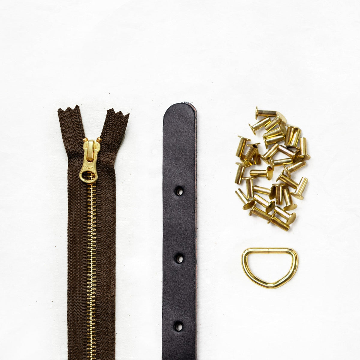 Maywood - Black Leather + Hardware Kit - MAY - LH - BLA - BRA - DKB - Leather + Hardware Kit - Klum House